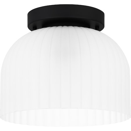 Quoizel Rembrandt 1-Light Matte Black Flush Mount QFL5609MBK